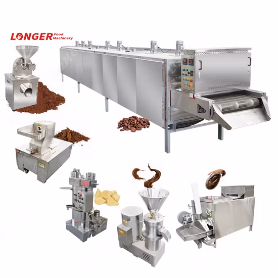 Lfm Cacao Bean Mass Nibs Liquor Paste Powder Grinder Processing Machine Plant Nut Cocoa Production Line